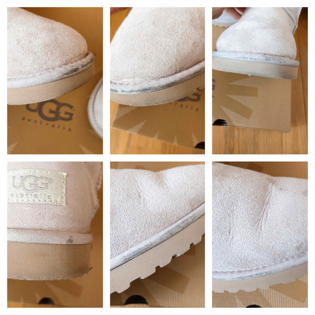 UGG(アグ)のUGG ムートンブーツ　アグ　25㎝　FEA ピンク　ラベンダー　ベージュ レディースの靴/シューズ(ブーツ)の商品写真