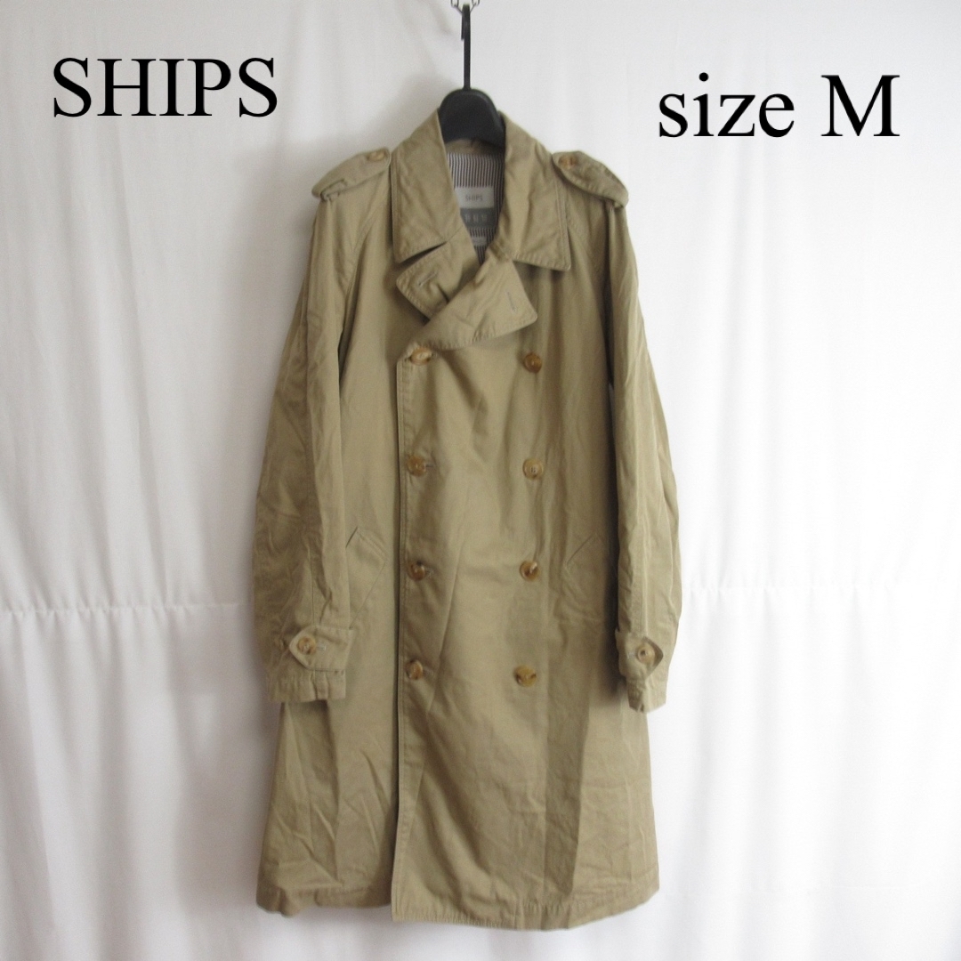 SHIPS(シップス)のSHIPS トレンチ コート アウター ジャケット ロングコート アウター M メンズのジャケット/アウター(トレンチコート)の商品写真