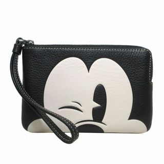 コーチ(COACH)の【新品】コーチ ポーチ COACH X DISNEY コーチ × ディズニー コーナー ジップ リストレット / ウィンク ミッキーマウス コラボ商品 CN041 QB/M2 (ブラックマルチ) アウトレット レディース Disney X Coach Corner Zip Wristlet with Wink Mickey Mouse(ポーチ)