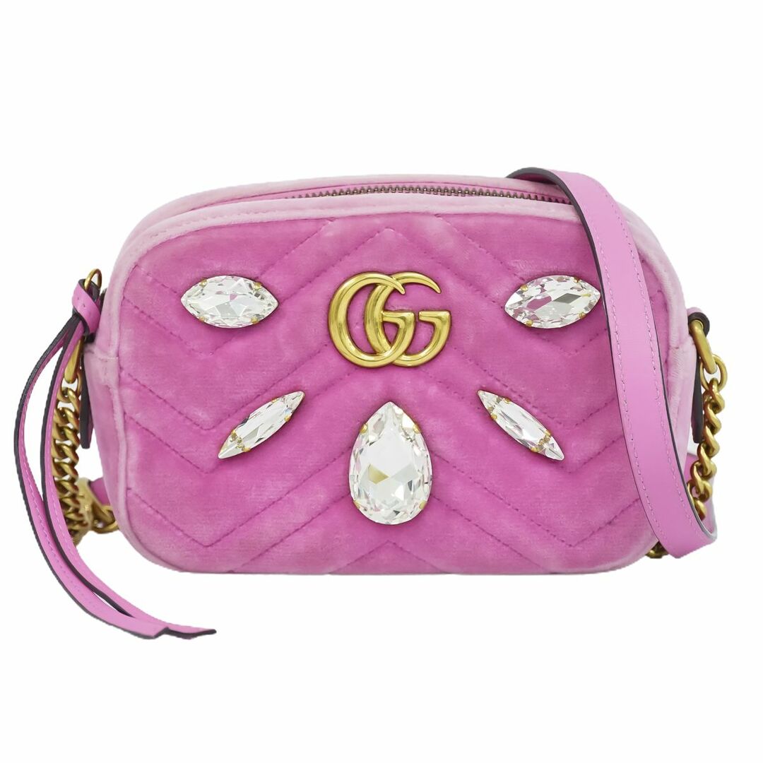 GUCCI - 本物 グッチ GUCCI GGマーモント ラインストーン GUCCI - 本物 グッチ GUCCI GGマーモント ラインストーン