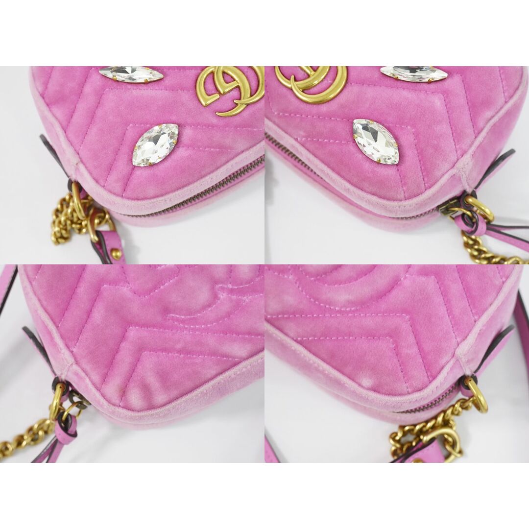 GUCCI - 本物 グッチ GUCCI GGマーモント ラインストーン GUCCI - 本物 グッチ GUCCI GGマーモント ラインストーン
