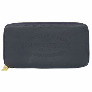 ルイヴィトン(LOUIS VUITTON)の本物 ルイヴィトン LOUIS VUITTON LV ポルトフォイユ イエナ パルナセア ラウンドファスナー 長財布 コバルト ネイビー M58281 ビトン 財布 ウォレット 中古(財布)