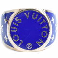 本物 ルイヴィトン LOUIS VUITTON LV ロゴ 指輪 M 17.5号
