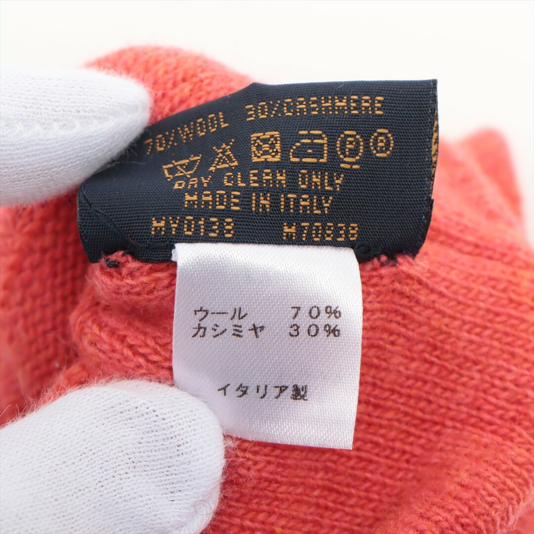 LOUIS VUITTON(ルイヴィトン)のヴィトン ゴン ポップ モノグラム グローブ ウール×カシミヤ  ピンク レディースのファッション小物(手袋)の商品写真