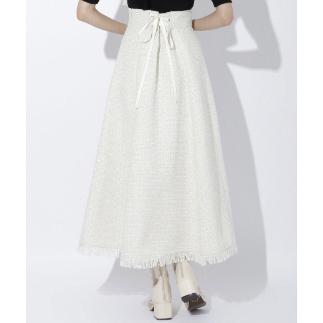 And Couture(アンドクチュール)のアンドクチュール　フィルムラメツイードスカート レディースのスカート(ロングスカート)の商品写真