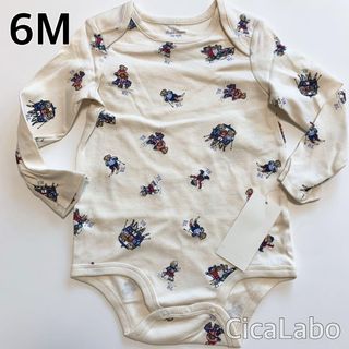 ラルフローレン(Ralph Lauren)の【新品】ラルフローレン ポロベア 長袖 ロンパース リフトRL 6M(ロンパース)