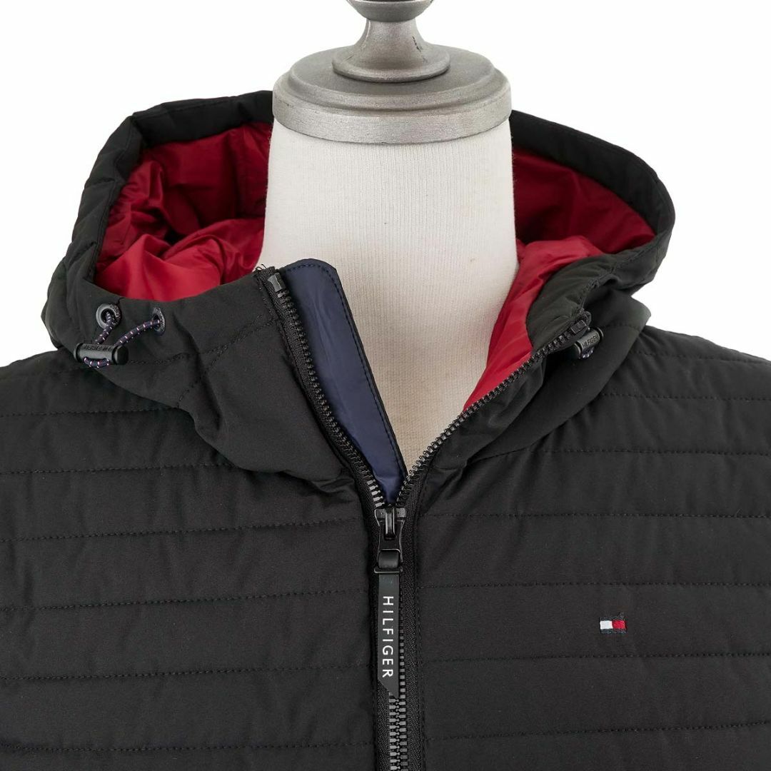 TOMMY HILFIGER(トミーヒルフィガー)のTOMMY HILFIGER トミーヒルフィガー 中綿ジャケット 2022年-2023年秋冬新作 151AP619 メンズ ブラック Sサイズ メンズのジャケット/アウター(ダウンジャケット)の商品写真