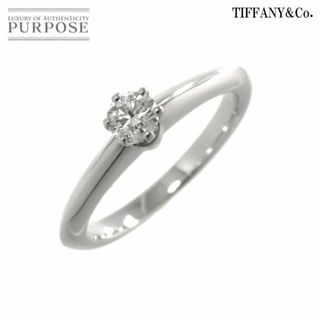 ティファニー(Tiffany & Co.)のティファニー TIFFANY&Co. ソリティア ダイヤ 0.23ct I/VS1/EX 9号 リング Pt 指輪【鑑定書付き】VLP 90205608(リング(指輪))