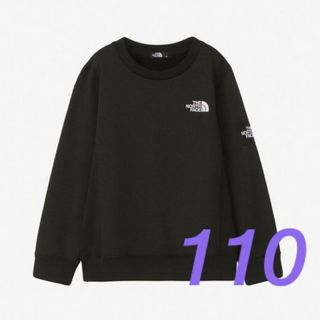 ザノースフェイス(THE NORTH FACE)のノースフェイス　キッズ　スクエアロゴクルー　トレーナー　110(Tシャツ/カットソー)