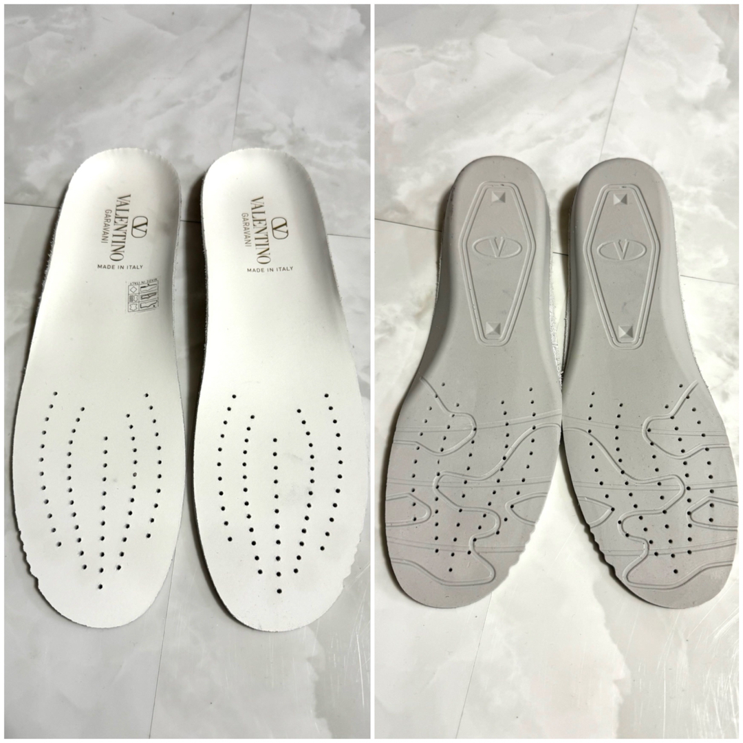 VALENTINO(ヴァレンティノ)の本物 美品 コレクションモデル ヴァレンティノ 1stud スニーカー 白 39 メンズの靴/シューズ(スニーカー)の商品写真