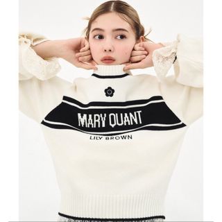 リリーブラウン(Lily Brown)の新品 未使用 【LILY BROWN×MARY QUANT】ジャガードニット(ニット/セーター)