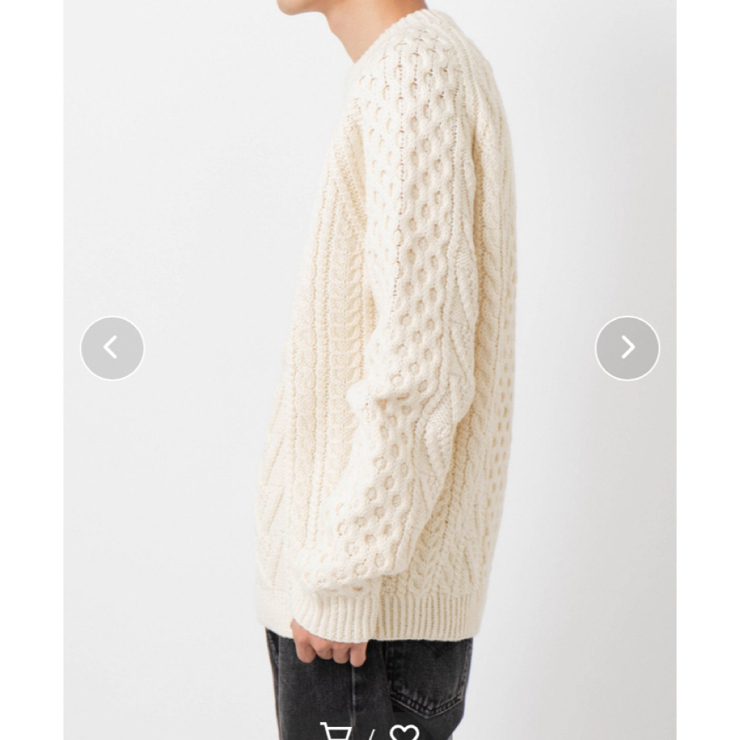 Aran Woollen Mills  ウールハンドニットカーディガン