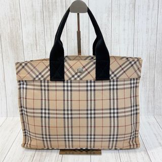 バーバリーブルーレーベル(BURBERRY BLUE LABEL)の【美品】バーバリー　ブルーレーベル　トートバッグ　ノバチェック　ベージュ　A4可(トートバッグ)