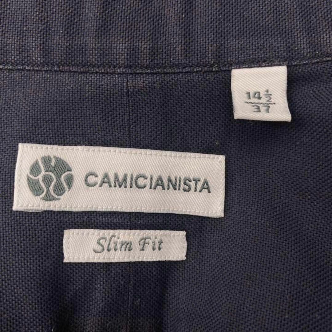 CAMICIANISTA(カミチャニスタ)の良品　カミチャニスタ　ドレス　Yシャツ　slimfit　ボタンダウン　ネイビー メンズのトップス(シャツ)の商品写真
