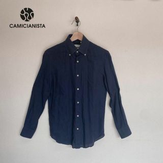 カミチャニスタ(CAMICIANISTA)の良品　カミチャニスタ　ドレス　Yシャツ　slimfit　ボタンダウン　ネイビー(シャツ)