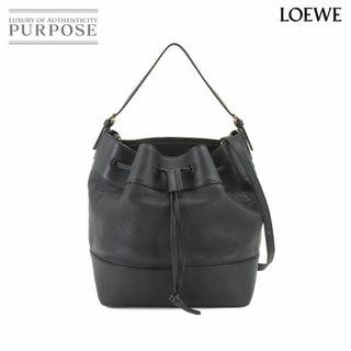 ロエベ(LOEWE)の新品同様 ロエベ LOEWE ミッドナイト バケット 2way ショルダー バッグ レザー ブラック ゴールド 金具 VLP 90216257(ショルダーバッグ)