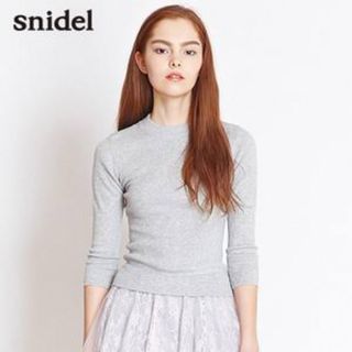 スナイデル(SNIDEL)のSnidel モックネックプルオーバー リブ ニット(ニット/セーター)