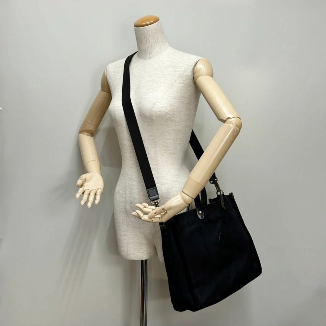 CLEDRAN(クレドラン)のクレドラン/CLEDRAN/2WAYバッグ/キャンバス×レザー/ブラック【BAG4192】 レディースのバッグ(ハンドバッグ)の商品写真