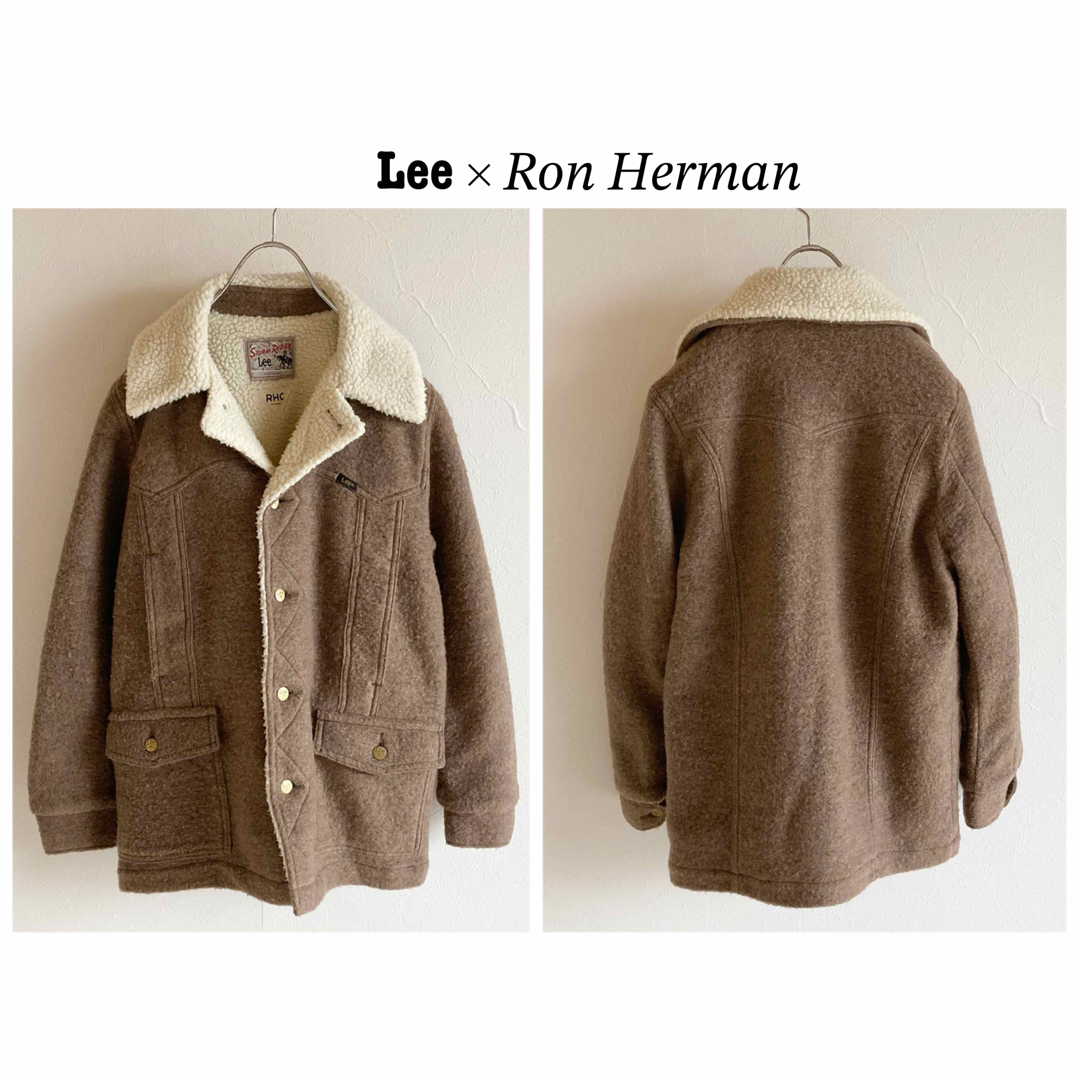 Ron Herman(ロンハーマン)のLee ロンハーマン 裏ボア シャギーウール ジャケット ランチコート M モカ レディースのジャケット/アウター(その他)の商品写真