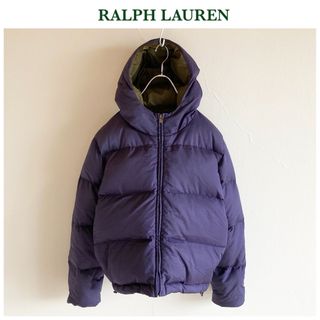 ラルフローレン(Ralph Lauren)のラルフローレン スポーツ ショート丈 フード ダウンジャケット 9 パープル(ダウンジャケット)