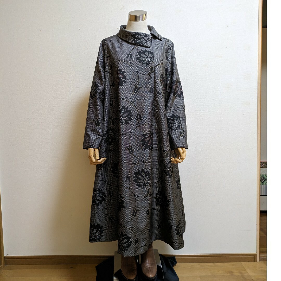 SOLD 着物リメイク ワンピース 大島紬 L〜LLの通販 by Yumi's SOLD 着物リメイク ワンピース 大島紬 L〜LLの通販 by Yumi's