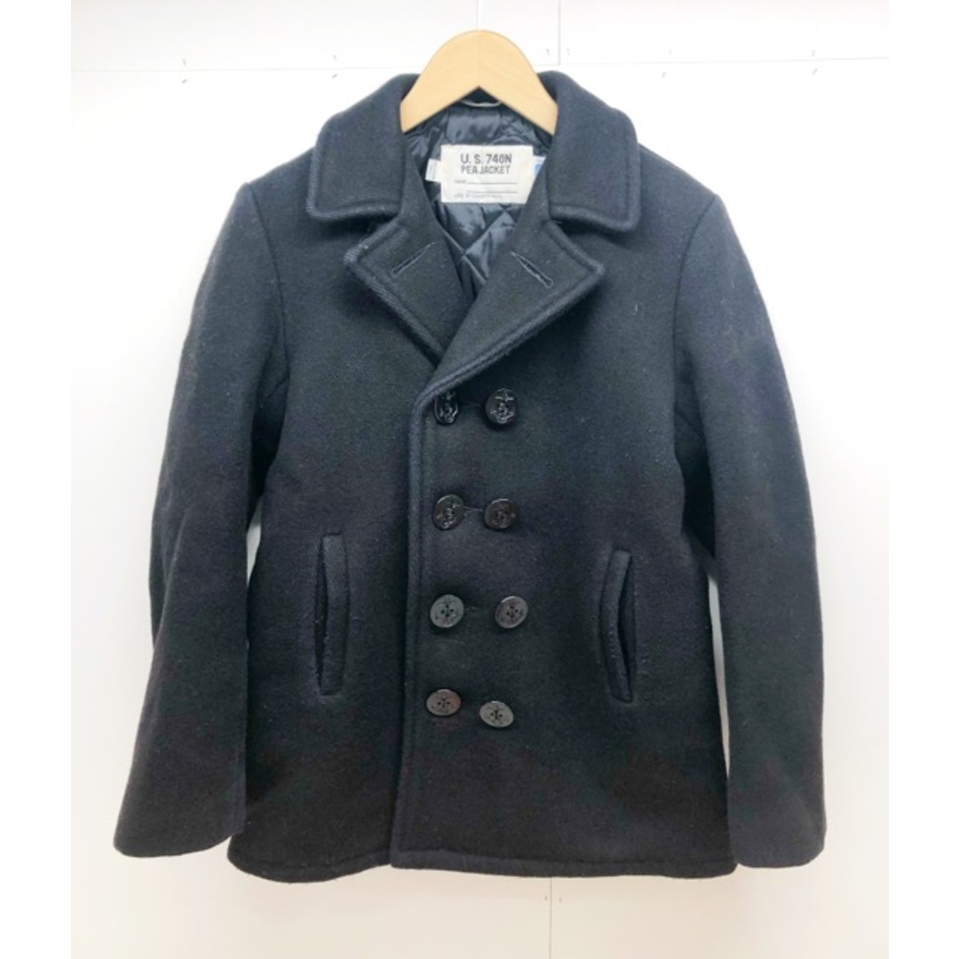 schott(ショット)のSCHOTT （ショット）USA製　 PEA-COAT 　ウール ダブル ピーコート　ボーイズ サイズ【C0655-007】 メンズのジャケット/アウター(ピーコート)の商品写真