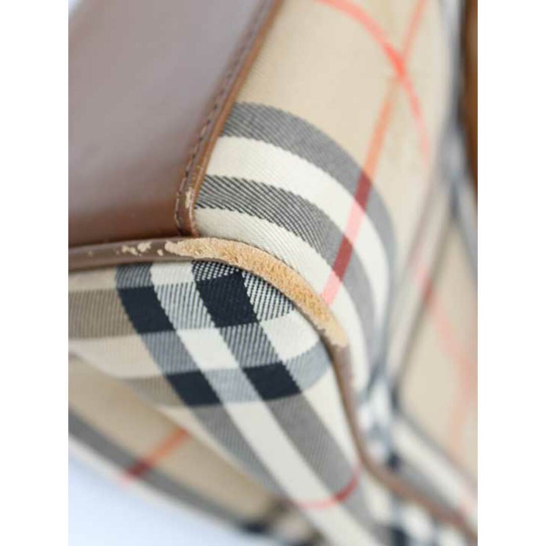 BURBERRY(バーバリー)の【値下げ】♪Burberrys/バーバリーズ♪ノバチェックハンドバッグ/エレガント/シンプル/カジュアル/オシャレ/BAG/鞄 ブラウン/茶色 レディース 【中古】 春夏秋冬 205032 レディースのバッグ(ハンドバッグ)の商品写真