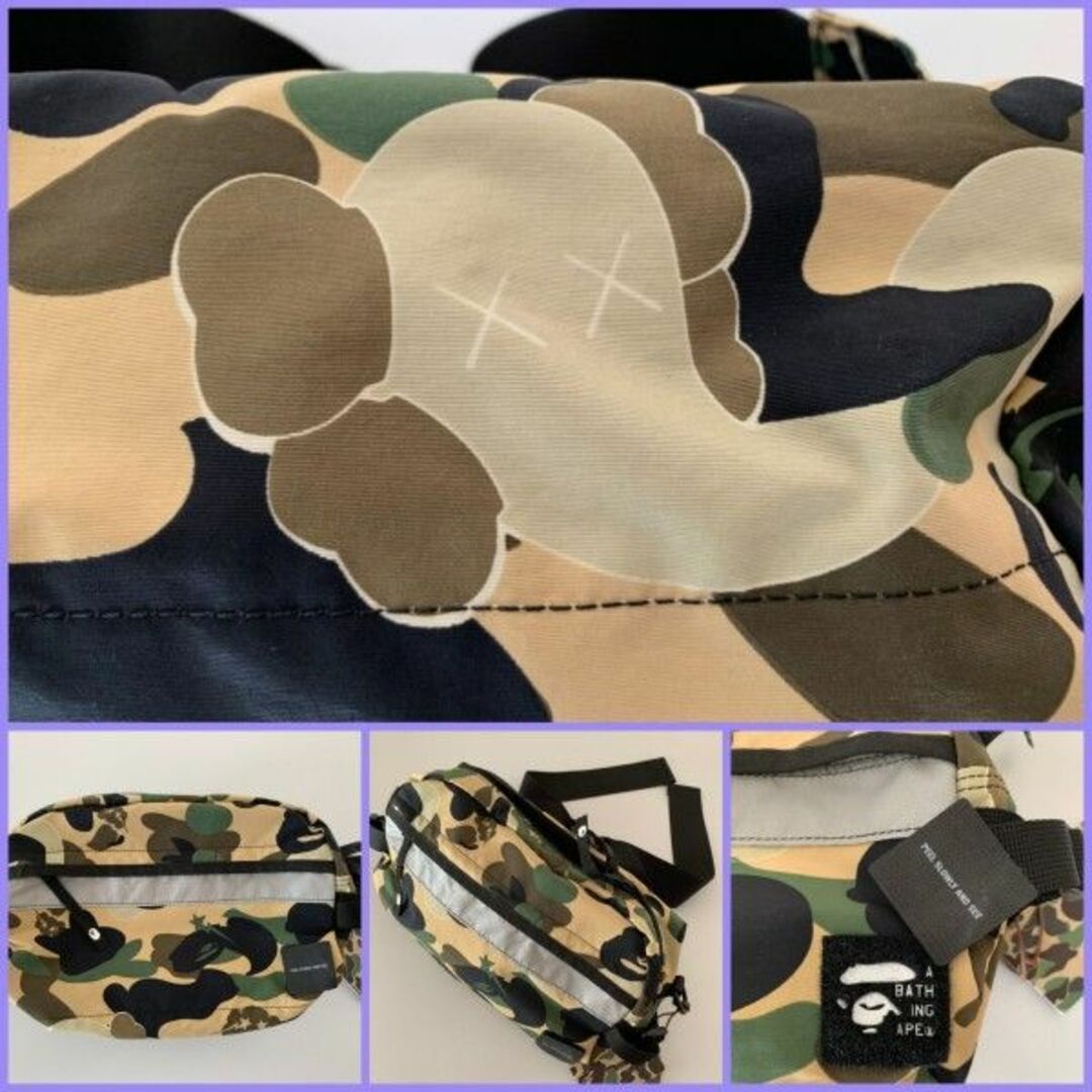 A BATHING APE - A BATHING APE x KAWS ウエストバッグの通販 by A BATHING APE - A BATHING APE x KAWS ウエストバッグの通販 by