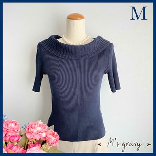 M'S GRACY - エムズグレイシー お袖お花レースカットソー美品の通販 by ...