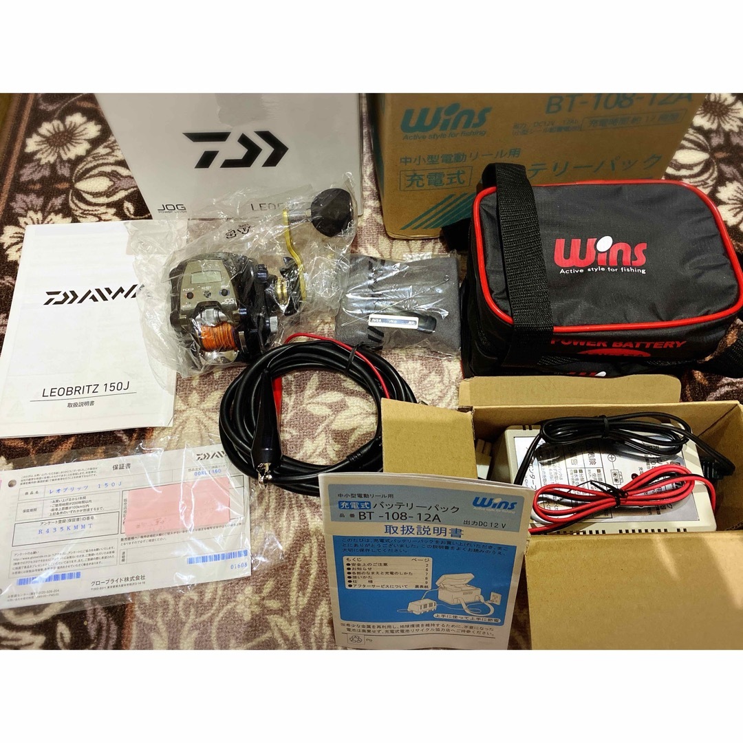 DAIWA(ダイワ)のダイワ電動リール 15 レオブリッツ 150J 充電器BT-108-12A スポーツ/アウトドアのフィッシング(その他)の商品写真