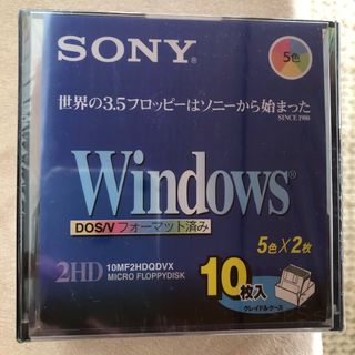 ソニー(SONY)の新品 Sonyソニー 2HDフロッピーディスク 10MF2HDQDVX(PC周辺機器)