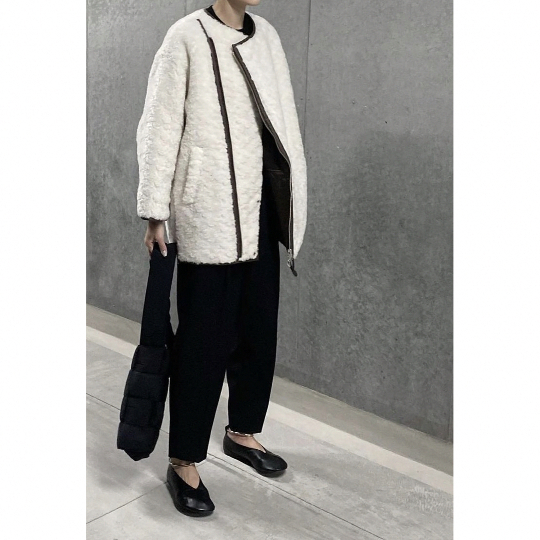 Jil Sander(ジルサンダー)の【希少】ジルサンダーナッパレザーバレエシューズ レディースの靴/シューズ(バレエシューズ)の商品写真