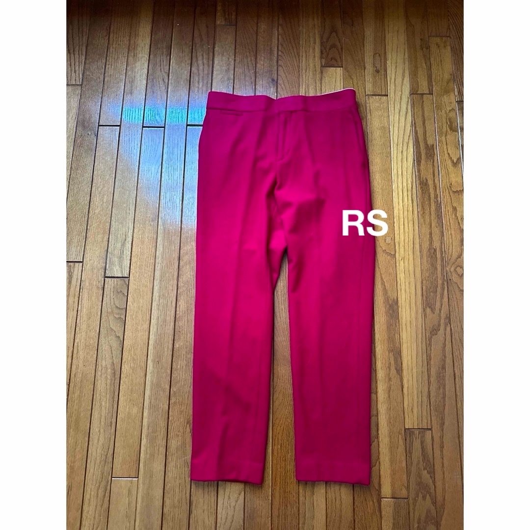 Drawer darkpink wool スティックpants