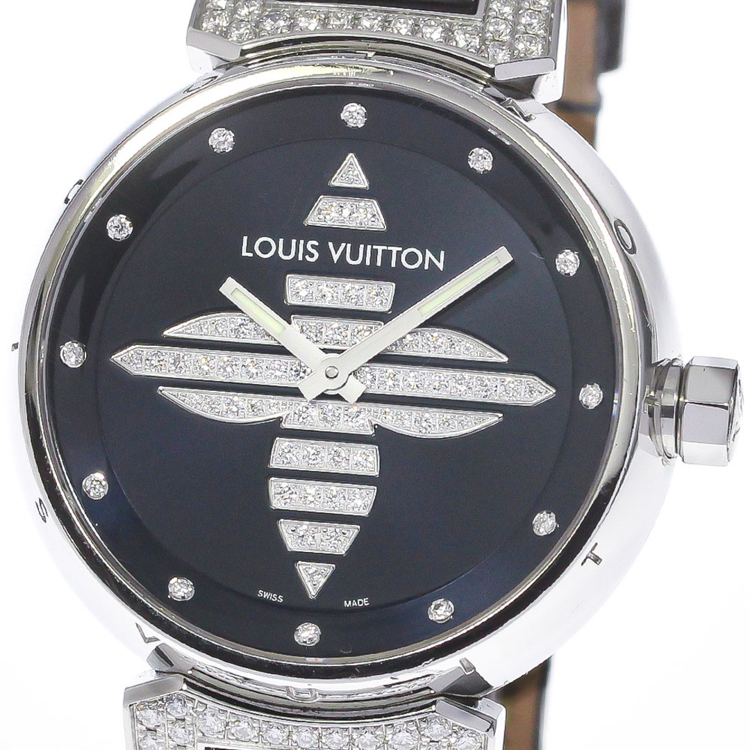 LOUIS VUITTON(ルイヴィトン)のルイ・ヴィトン LOUIS VUITTON Q13MB タンブール フォーエバー 12P ラグダイヤ クォーツ レディース 箱付き_790046 レディースのファッション小物(腕時計)の商品写真