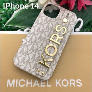 マイケルコース(Michael Kors)のマイケルコース☆新品☆ iPhone14ケース /ベルト&スタンド付き(iPhoneケース)