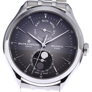 ボームエメルシエ(BAUME&MERCIER)のボーム＆メルシェ Baume & Mercier M0A10548 クリフトン ボーマティック 自動巻き メンズ 箱・保証書付き_790622(腕時計(アナログ))