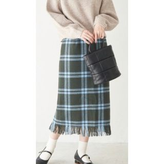 ロペピクニック(Rope' Picnic)の美品！ロペピクニック☆チェックアイラインスカート(ロングスカート)