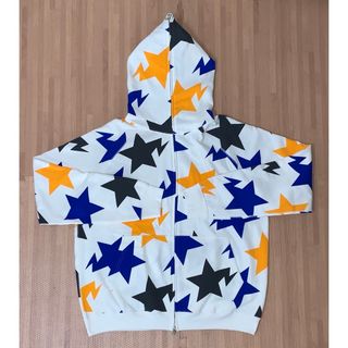 アベイシングエイプ(A BATHING APE)の★激レア未使用★ APE 前橋 スターパーカー L シャーク パーカー kaws(パーカー)