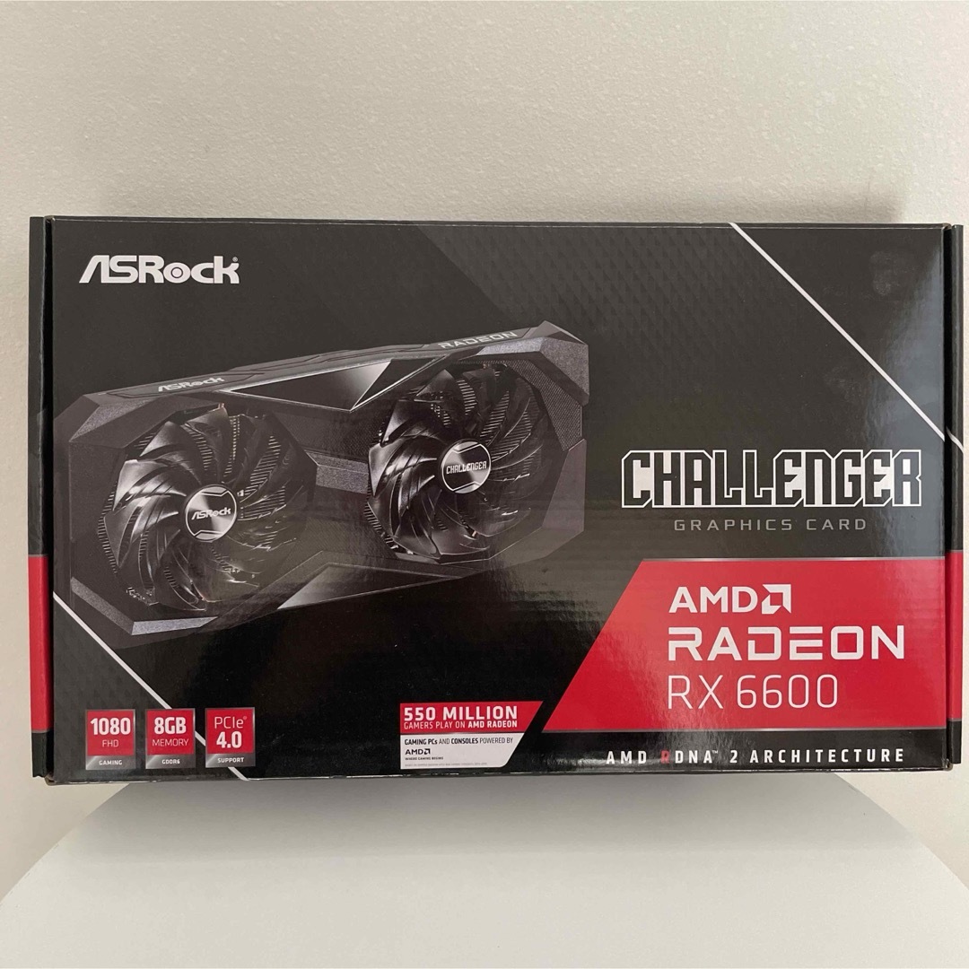 ASRock RADEON RX 6600 CHALLENGER D 8GPCタブレット