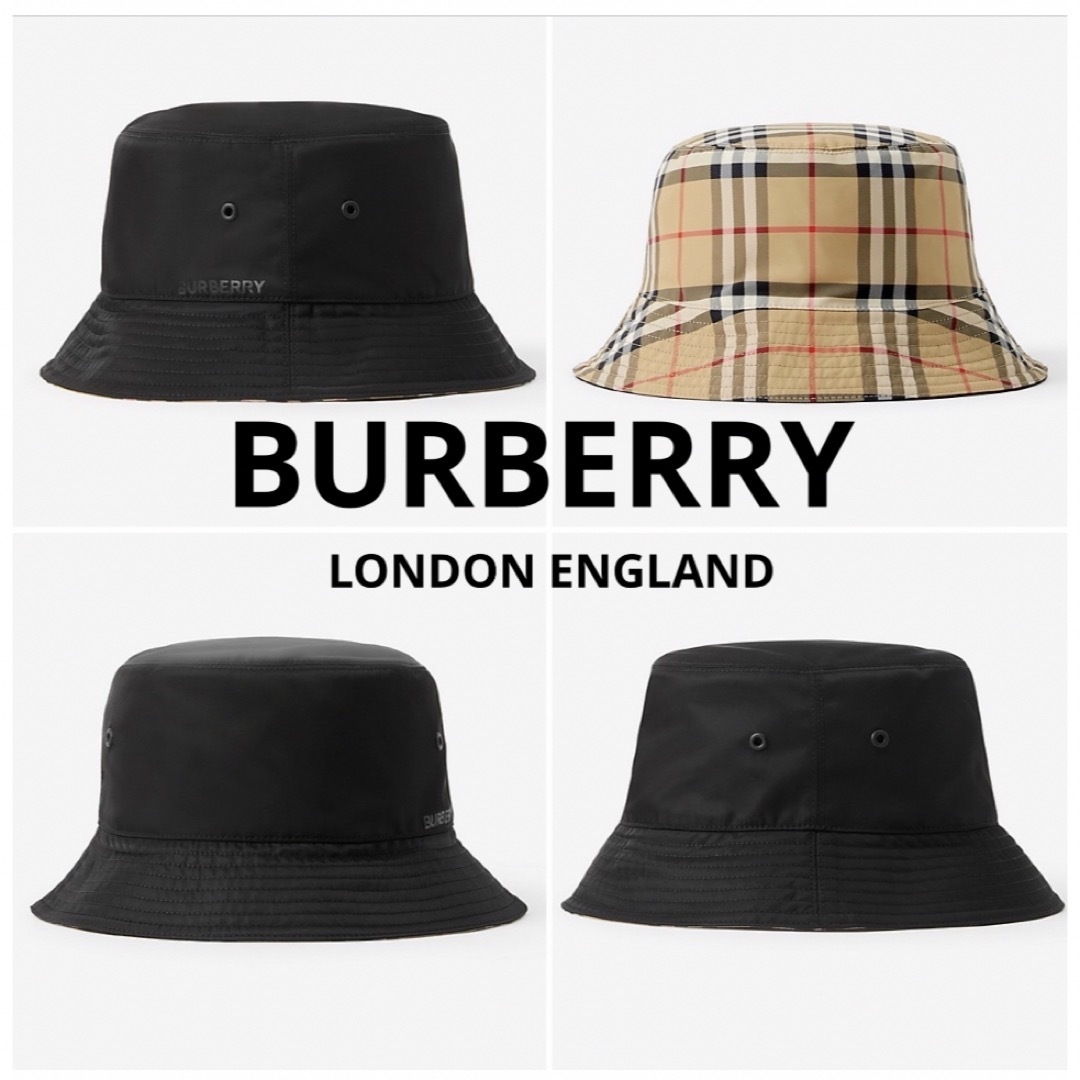 BURBERRY(バーバリー)の極美品☆バーバリー　リバーシブル　ハット メンズの帽子(ハット)の商品写真