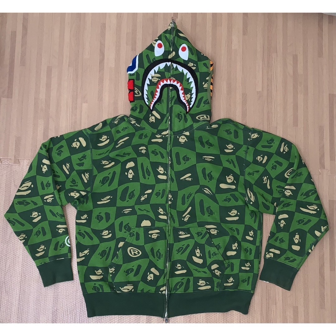 ★激レア★ APE BAPE ロゴ シャークパーカー L kaws パーカーメンズ