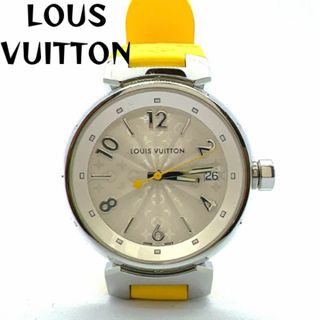 ルイヴィトン(LOUIS VUITTON)のルイヴィトン SS ラバータンブールデイト　イエロー　ユニセックス　ラバーベルト(腕時計)