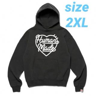 ヒューマンメイド(HUMAN MADE)のHUMAN MADE HEART SWEAT HOODIE "Black"(パーカー)