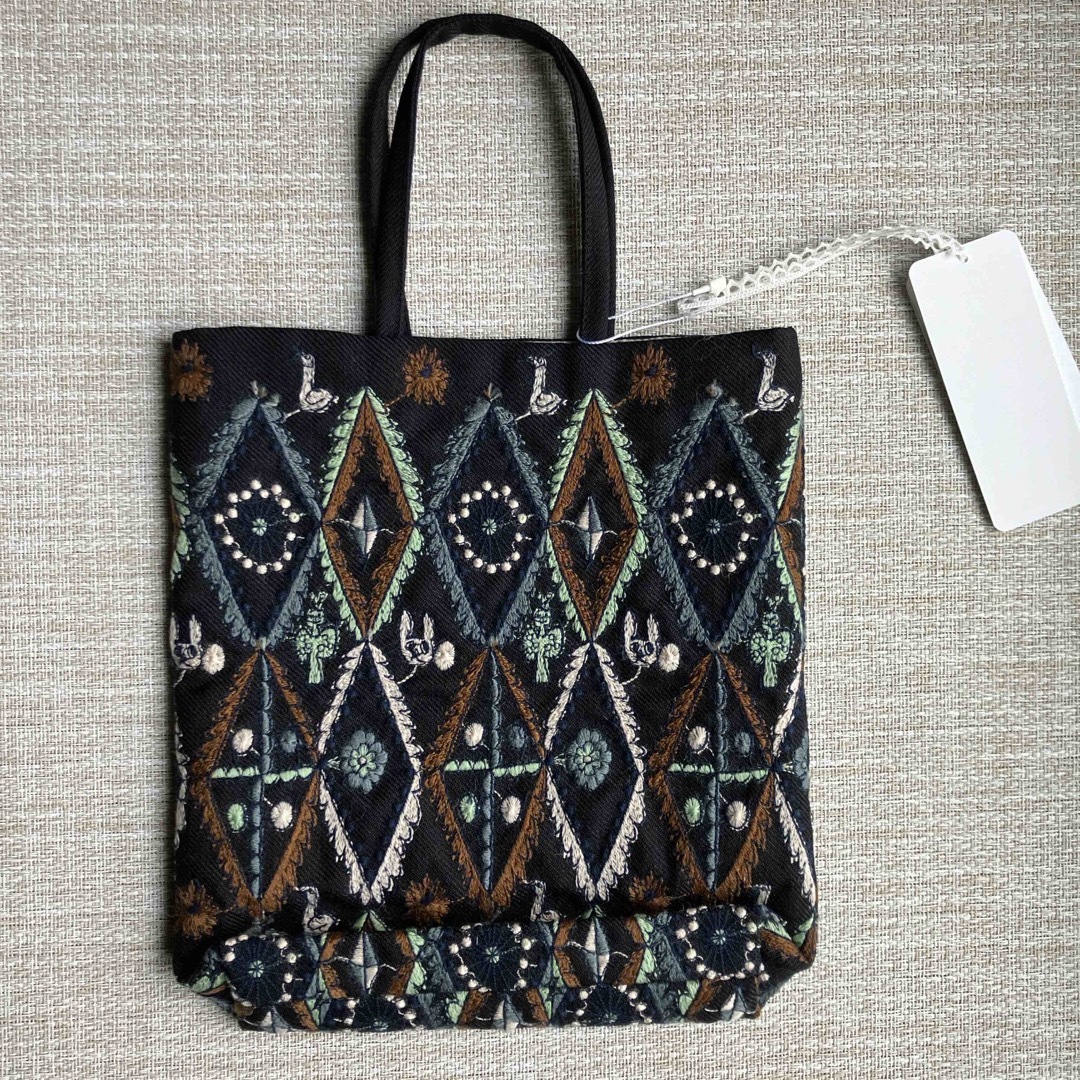 新品  ミナペルホネン toast bag ✳ forest diamond