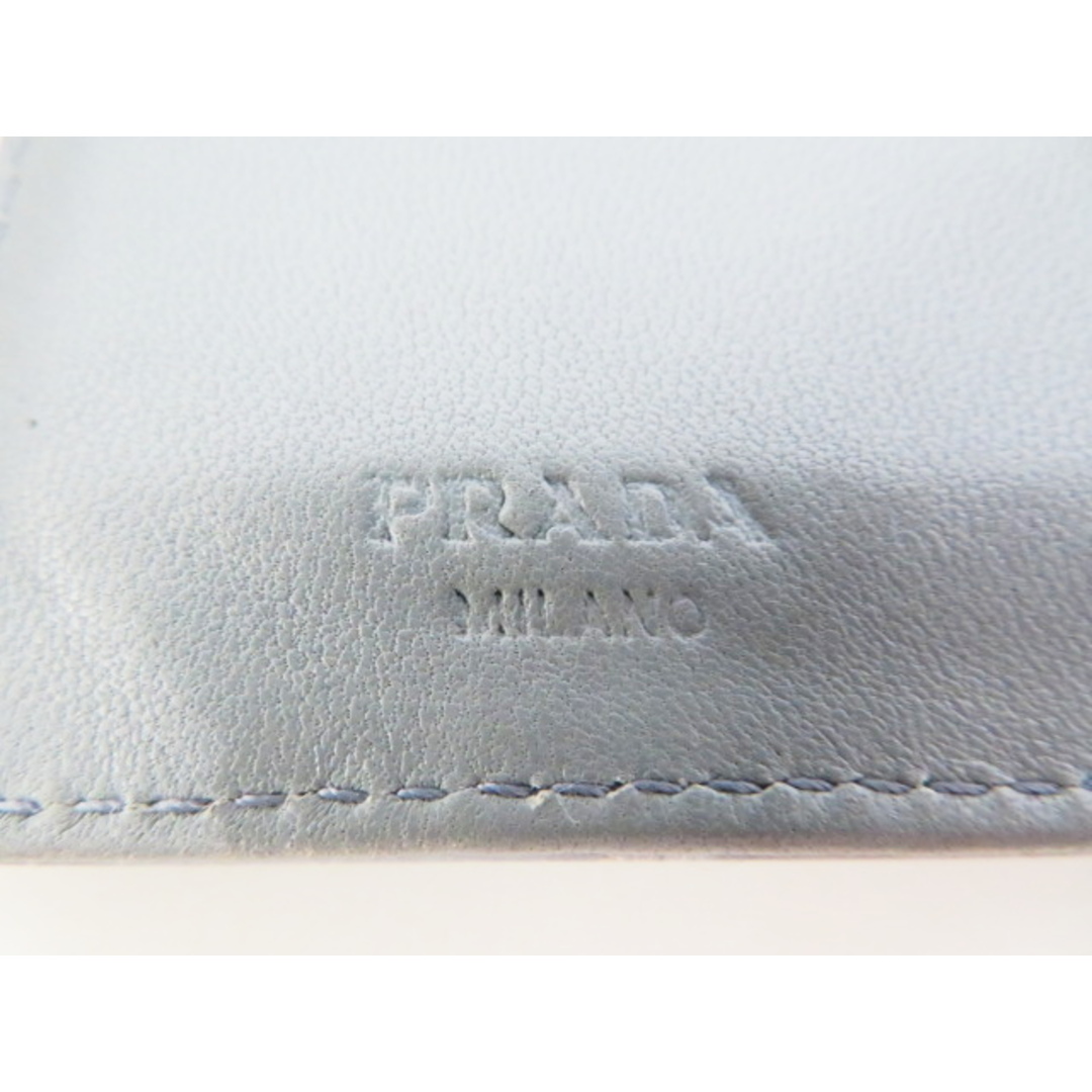 PRADA - T12 PRADA プラダ ロゴプレート クロコ型押し レザー Wホック