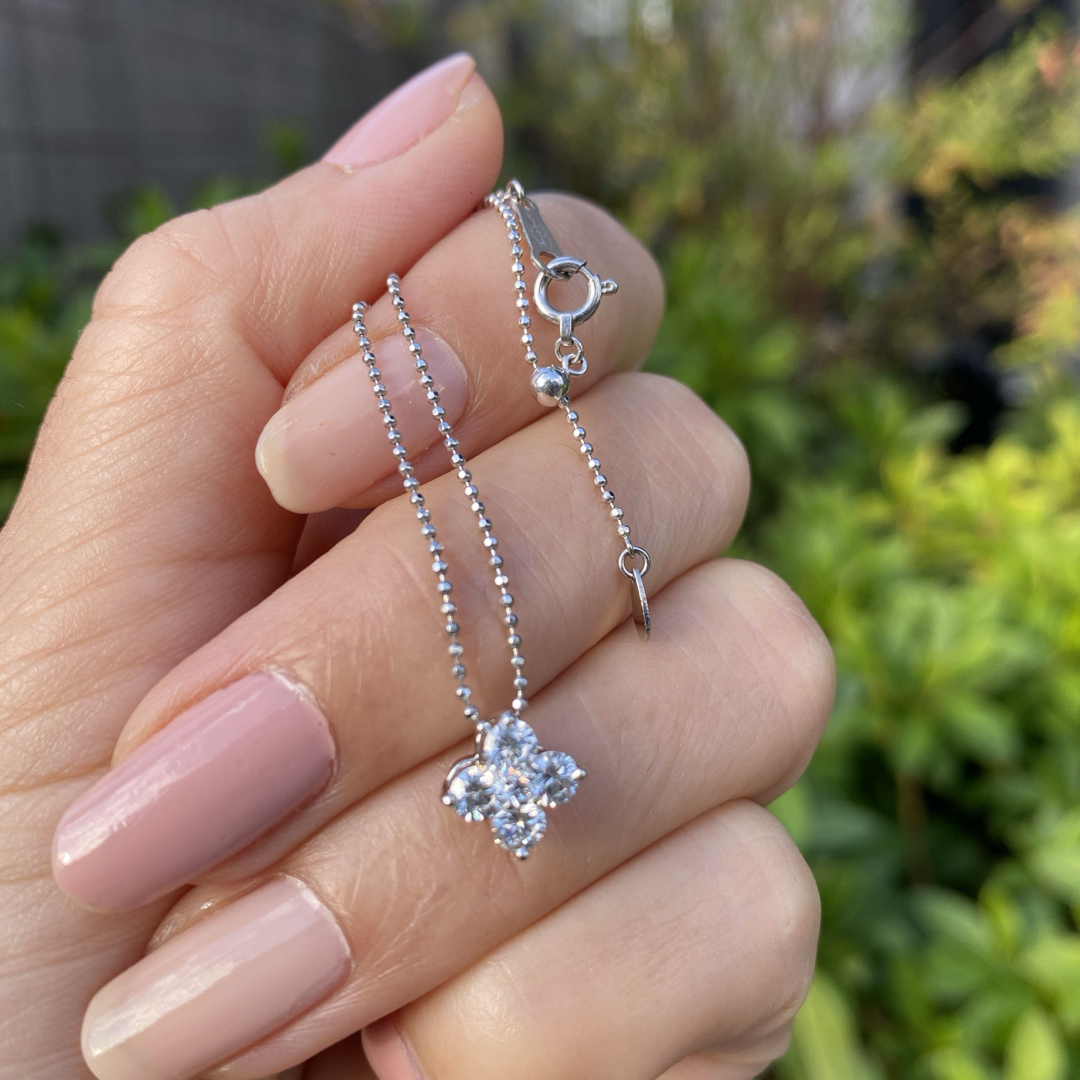 pt900／pt850  優美な輝き ダイヤモンド 0.55ct ネックレス レディースのアクセサリー(ネックレス)の商品写真