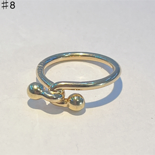 ティファニー(Tiffany & Co.)の363 ティファニー　ラブノット　フック&アイ　リング　k18 3.1g 8号(リング(指輪))