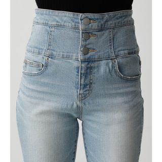 アズールバイマウジー(AZUL by moussy)の【新品】HI-WAIST BUTTON DENIM SKINNYⅡ ハイウエスト(デニム/ジーンズ)