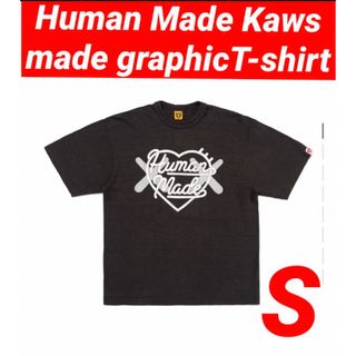 メンズHUMAN MADE × Kaws コラボTシャツ S 黒 - Tシャツ/カットソー