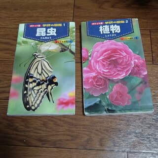ガッケン(学研)の学研の図鑑1昆虫　2植物(絵本/児童書)